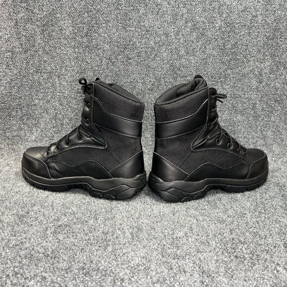 Interceptor Force 6" Steel Toe Tactical Boots Mens Size 7.5 Black Leather Combat - Picture 7 of 12